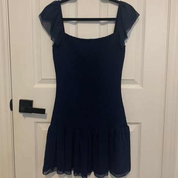 Aritzia Wilfred Eldorado Dress in Navy - Size M Medium - Picture 2 of 12